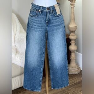 NWT MADEWELL Size 24P The Perfect Vintage WIDE LEG Jeans ($138 Retail)